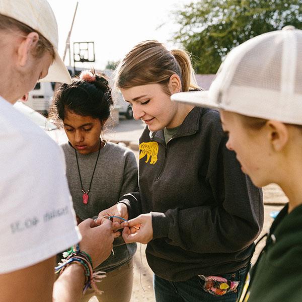 Students on a mission trip